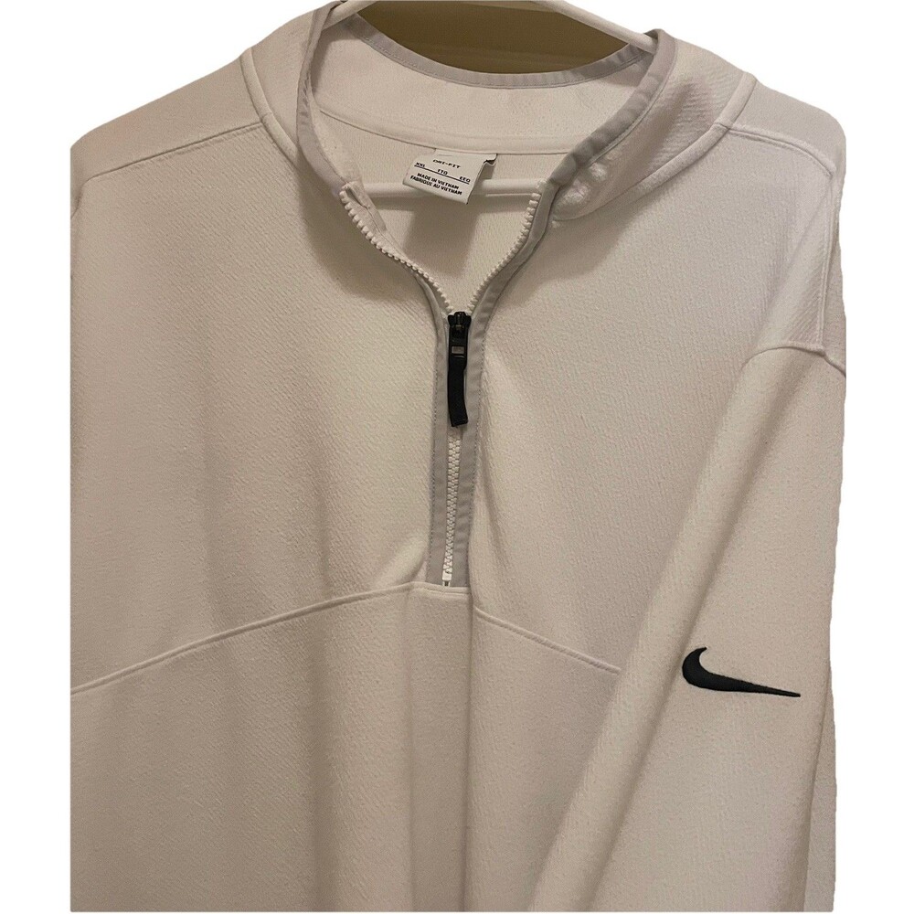 Nike Dri-FIT Victory Men's 1/2 Zip Golf Pullover White XXL Sweatshirt Activewear